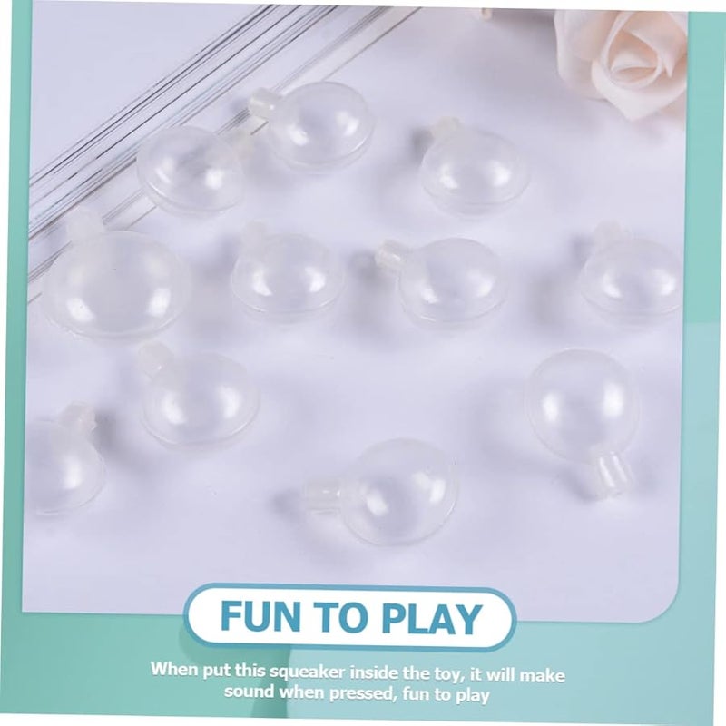 50 قطعة بديل صافرة 3.5 × 3.5 × 1.6 سم صانع ضوضاء لألعاب الكلاب والقطط المحشوة - Image 5